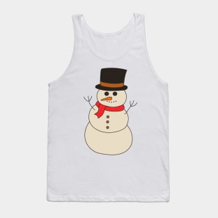 Snowman. Merry Christmas celebration. Tank Top